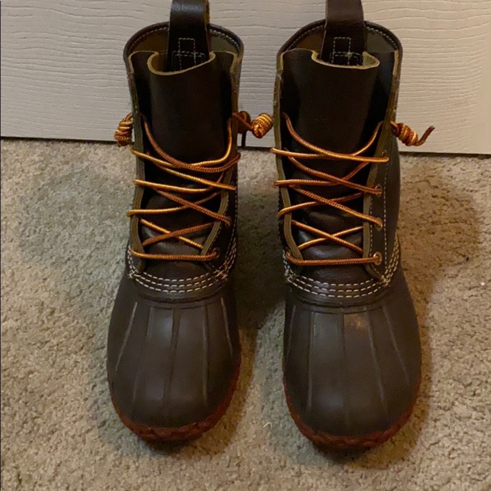 Bean boots, size 9